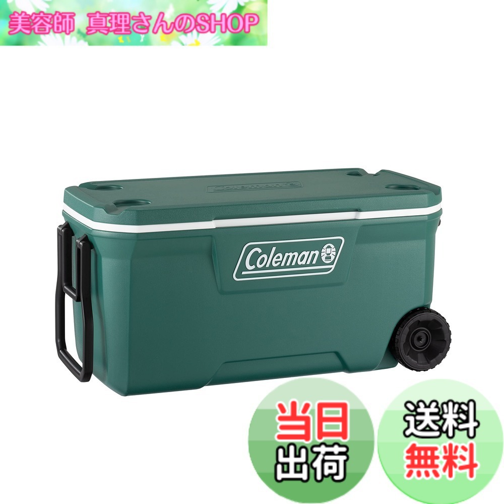 【送料無料】Coleman(コールマン) クーラーボックス エクストリームクーラー/ホイールクーラー 保冷力 アウトドア キャンプ アウトドア キャンプ 部活 釣り 極厚断熱材 フタにも断熱材 防災 色：ホイール付き、サイズ：100QT(約95L)