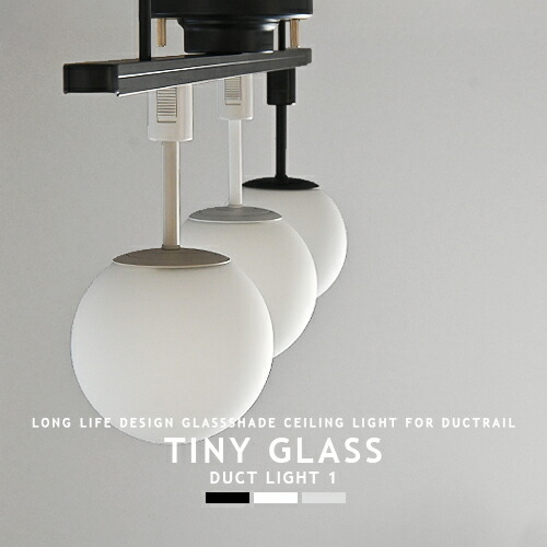 ダクトレール専用 1灯 シーリングライト TINY GLASS DUCT LIGHT 1 タイニーガラス ダクトライト1 ライティングレール用 配線ダクト用 リビング ダイニング キッチン 玄関 廊下 オフィス 書斎 店舗 ブラック ホワイト グレージュ モノトーン LED専用 省エネ BRID GENERAL