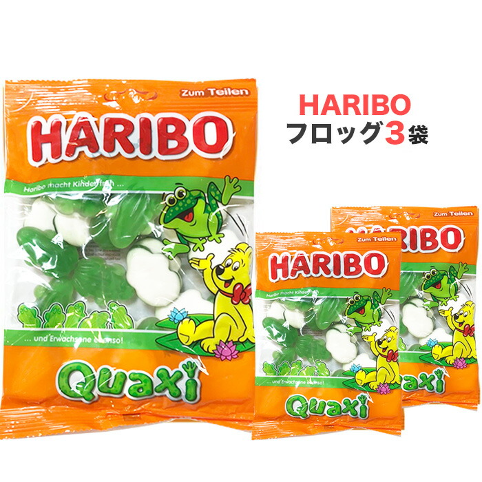 楽天市場 ハリボー グミ Haribo フロッグ 0gx3 カエルのカタチのグミ アップル味 りんご味 カエル お菓子 おかし スイーツ 子供 歯の健康 Haribo フロッグ 0g 詰め合わせ 買い置き 買いまわり ポイント消費 ポイント消化 Market Basket