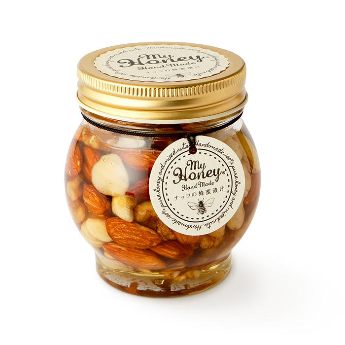 マイハニー 蜂蜜 食べるハチミツ ハチミツ ナッツ MYHONEY ナッツの蜂蜜漬け カシューナッツ アーモンド くるみ 毎日１スプーン ギフト  プレゼント 食品 | lunatici.it