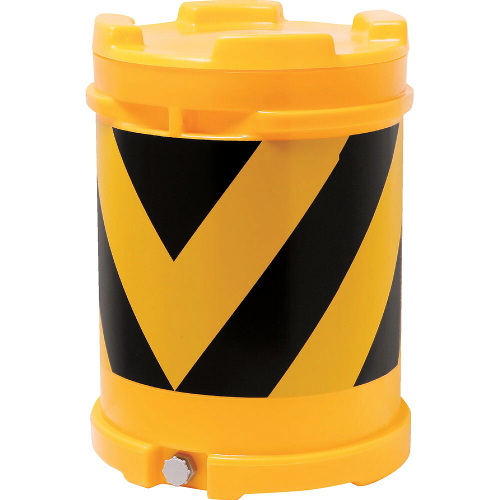 座布団膜鳴楽器 バリヤードラム  黄（照りかえす）/黒(無照りかえす) 20L水袋5枚付 【車への忠告の言葉掻き立てるに】