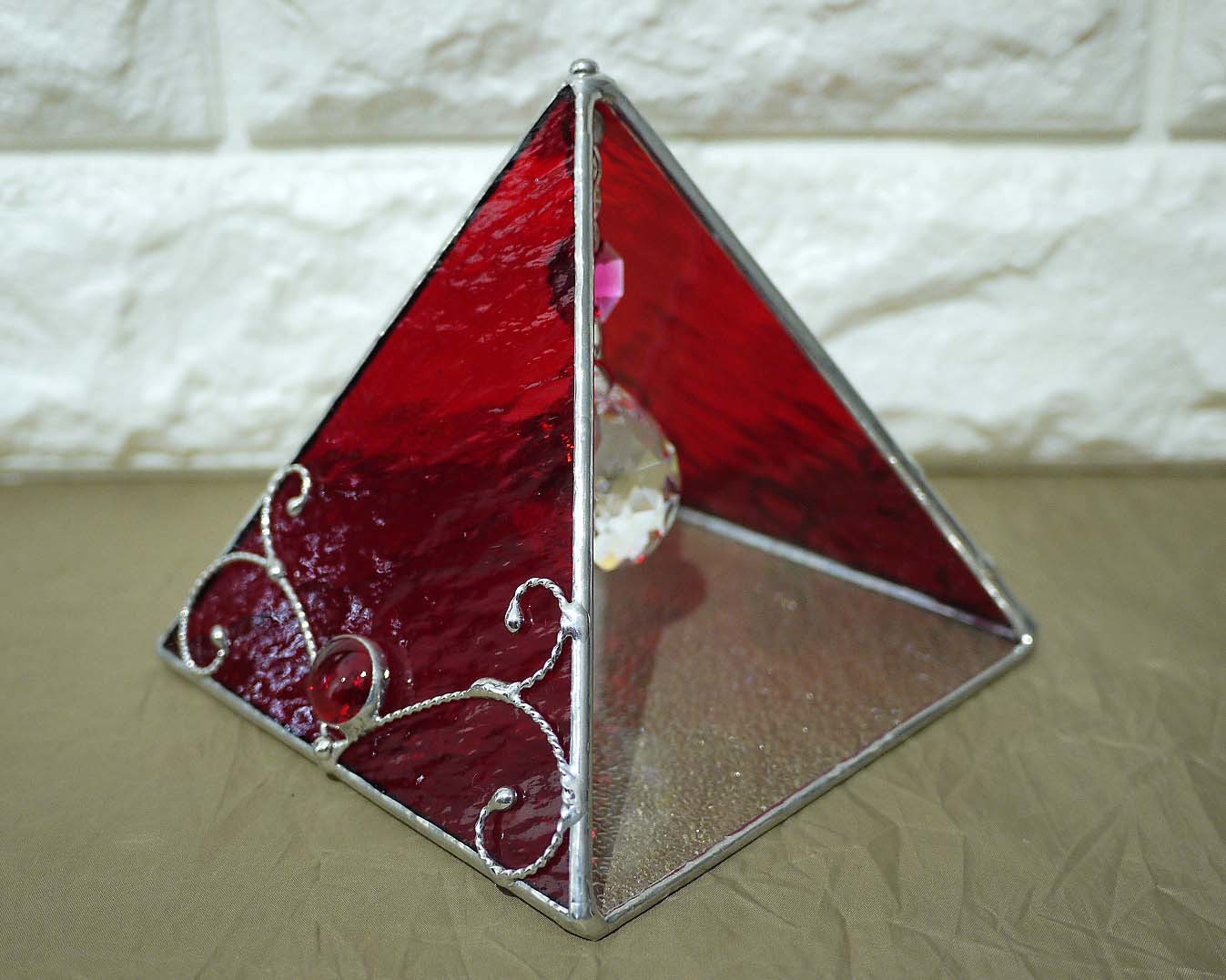 楽天市場】インテリア雑貨 サンキャッチャー 置き型 ステンドグラス