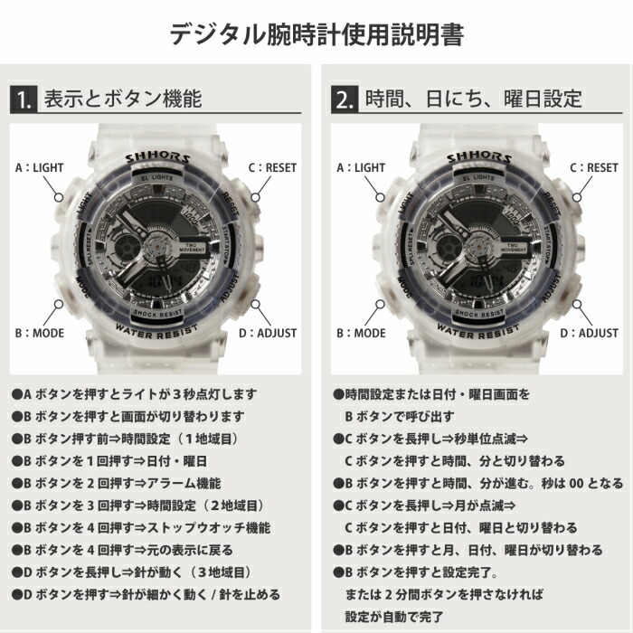 楽天市場 デジタル 腕時計 レディース スケルトン 文字盤 見やすい 小ぶり クリア 透明 日付 曜日 日付カレンダー スポーティ レディース メンズ ユニセックス 新品 防水 おしゃれ シンプル 腕時計 人気 代 30代 人気 見やすい スクエア ジュエリー アクセ 時計 Markgraf