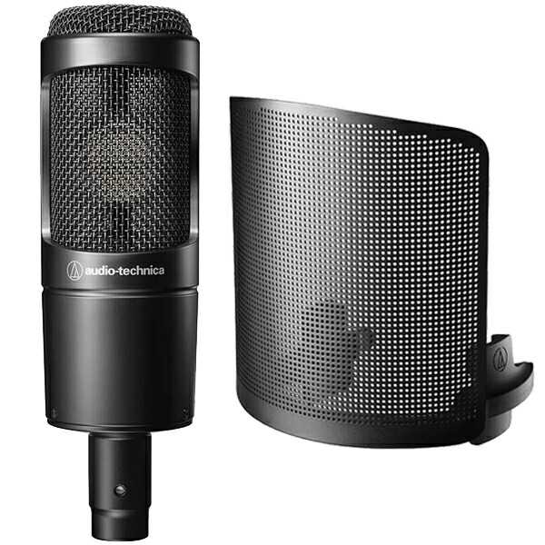 audio-technica AT2035 + ポップフィルター AT-PF2 セット  