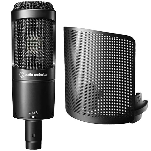 audio-technica AT2020 コンデンサーマイク ブラック AT2020｜マイクロホン：コンデンサーマイク｜オーディオテクニカ