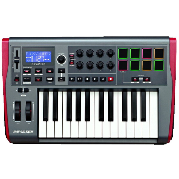 novation Impulse 25　MIDIキーボード・コントローラー