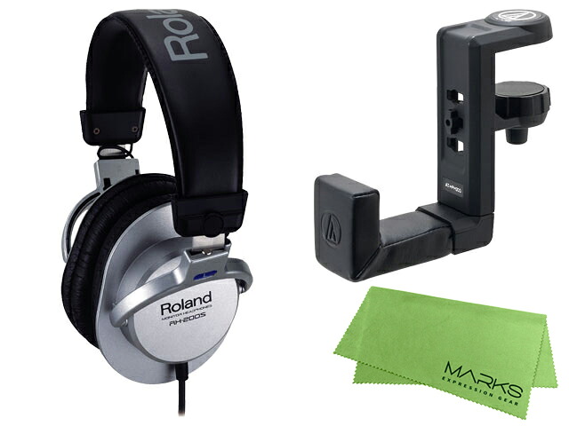 Roland ローランド RH-200S + audio-technica AT-HPH300 + マークスオリジナルクロス セット　ステレオヘッドホン