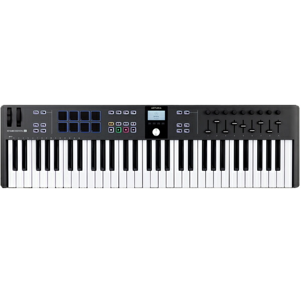 Arturia アートリア KeyLab Essential 61 MK3 BK ブラック　MIDIコントローラー