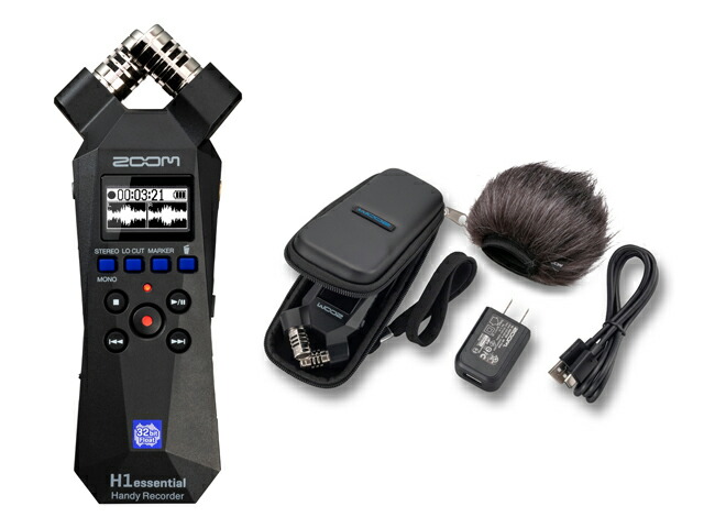 楽天市場】ZOOM H1essential + APH-1e + ミニ三脚 + マークス