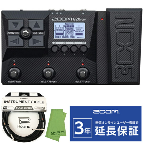 楽天市場】ZOOM G1 FOUR+ 純正ACアダプター「AD-16A/D」セット ギター用マルチエフェクター（新品）【送料無料】【区分A】 :  マークスミュージック楽天市場店