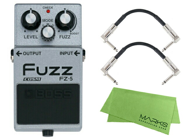 BOSS ボス FUZZ FZ-5 + モリダイラパッチケーブル2本 セット［マークス・オリジナルクロス付］　エフェクター