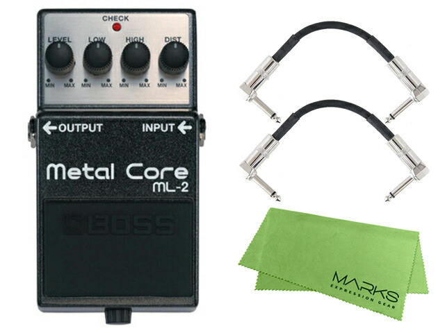 BOSS ボス Metal Core ML-2 + モリダイラパッチケーブル2本 セット［マークス・オリジナルクロス付］　エフェクター 12,402円