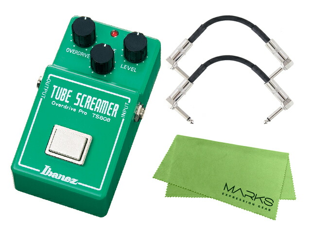 Ibanez アイバニーズ TS808 Tubescreamer + モリダイラパッチケーブル2本 + マークスクロスセット エフェクター 13,376円