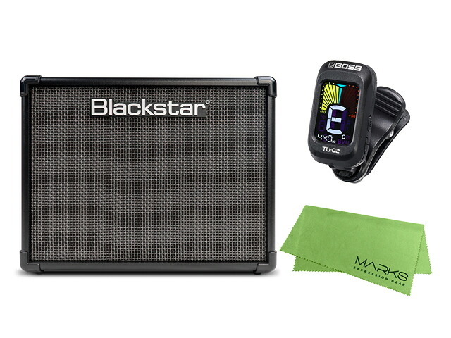 Blackstar ブラックスター ID:CORE40 V4 + BOSS TU-02 + マークスミュージック オリジナルクロス セット ギターアンプ