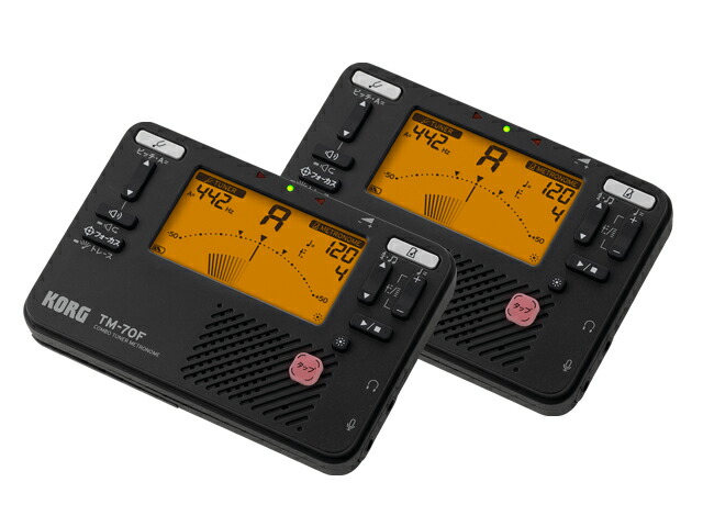 KORG コルグ TM-70F BK ブラック TM-70F-BK 2個セット チューナー／メトロノーム【TMGR01】 6,698円