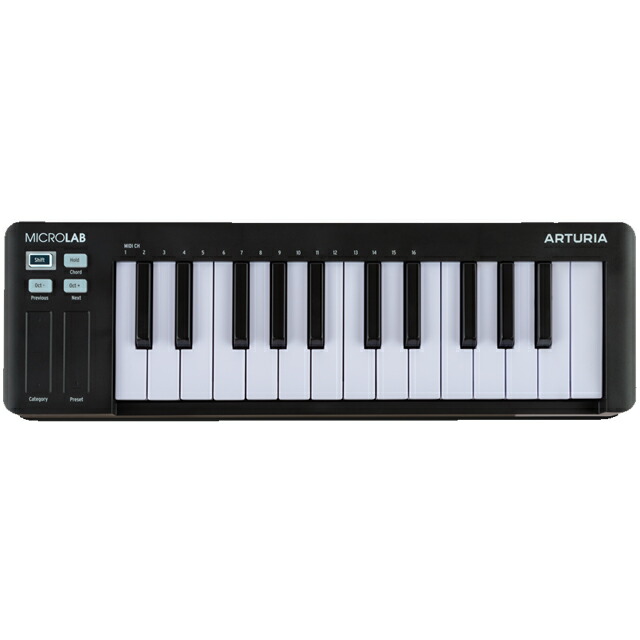 Arturia アートリア MICROLAB MK3 BK ブラック MIDIコントローラー