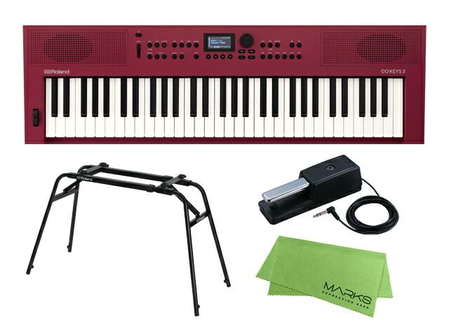 Roland ローランド GOKEYS3-RD + KS-13 + DP-10セット ダークレッド シンセサイザー