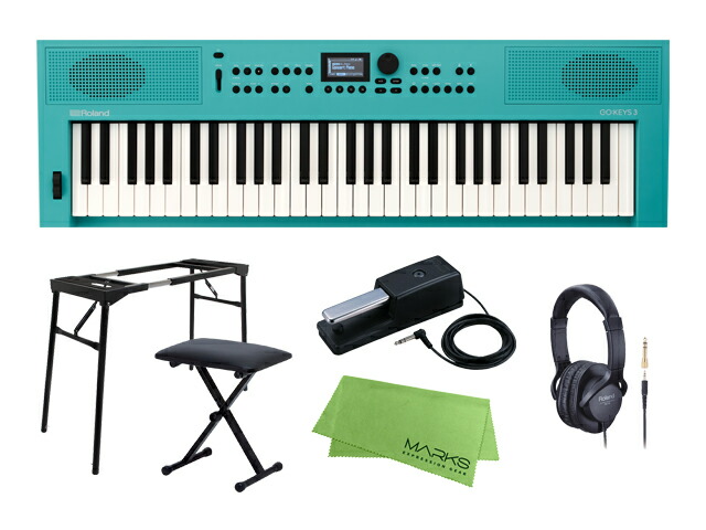 Roland ローランド GOKEYS3-TQ スタンド+チェア+ダンパーペダル セット ターコイズ シンセサイザー