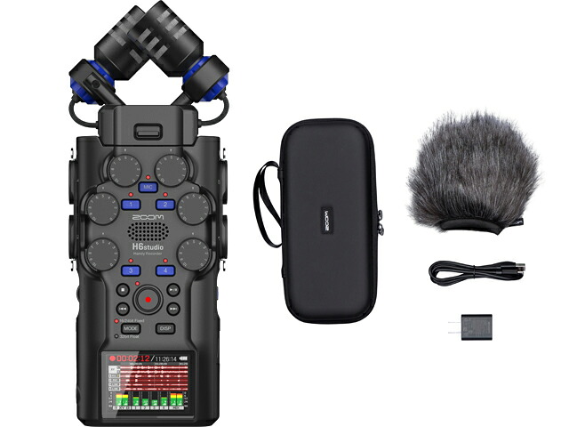 ZOOM 望遠レンズ H6studio + 添え物容器に並べる APH-6st書き割り\u003cBR\u003e ハンデリコーダー