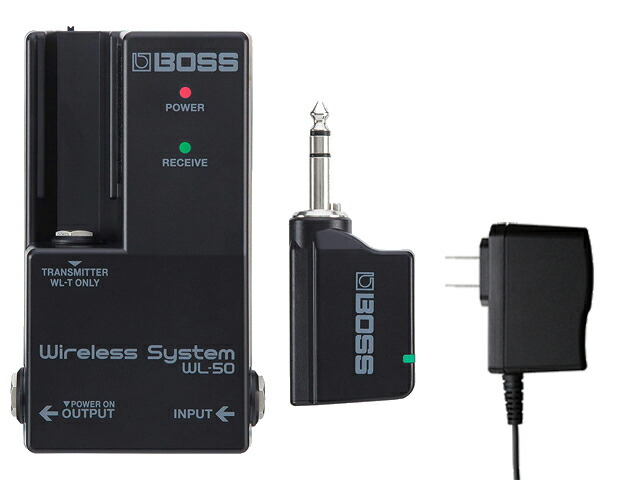 BOSS ボス WL-50 + ACアダプター PSA-100S2 セット　ギターワイヤレスシステム