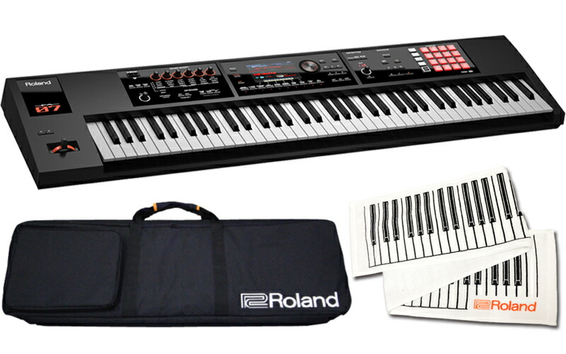 Rolandロゴ入り今治タオル 付 Roland Fa 07 両肩に背負える Roland オリジナル ソフトケース セット 76鍵盤 シンセサイザー 新品 送料無料 Cdm Co Mz