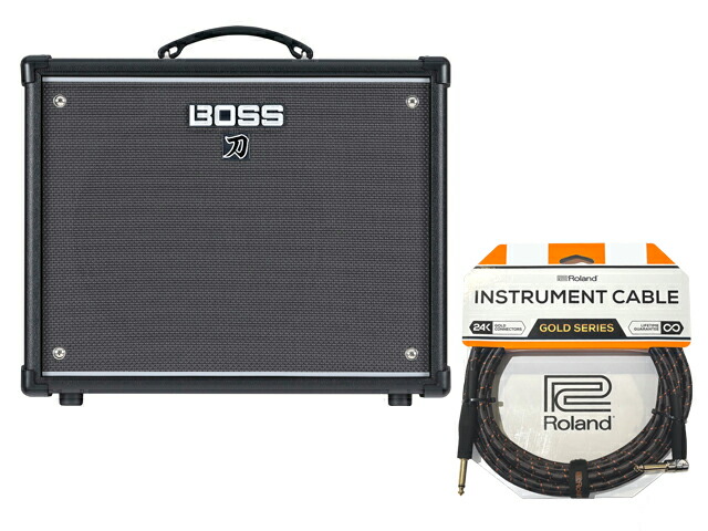 BOSS ボス KTN-50 3 EX + Rolandケーブル + マークスクロスセット　ギターアンプ