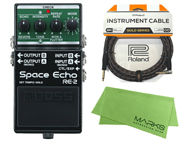 楽天市場】BOSS Tera Echo TE-2 + Roland ケーブル セット［マークス