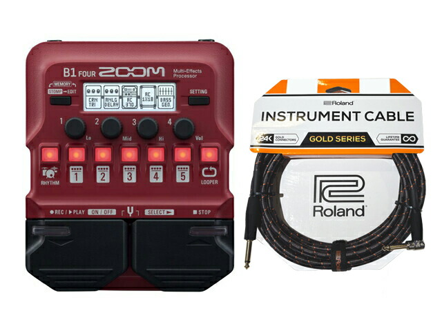 楽天市場】ZOOM B1 FOUR ベースエフェクター【配送区分A