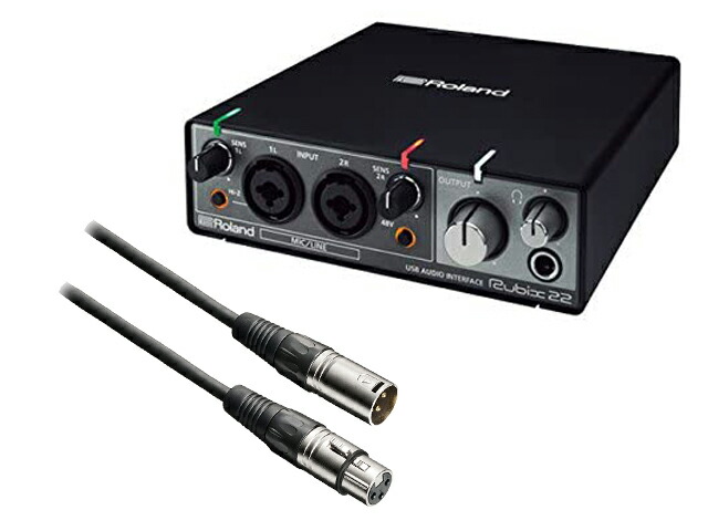 【先着限定最大12.5%OFFクーポン 7/18~】Roland ローランド Rubix22 + XLR-XLR ケーブル セット オーディオインターフェイス|マークスミュージック店