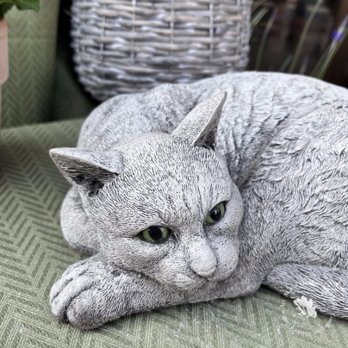 楽天市場】【送料無料】【新商品】御影石の猫【1】【目開き】【ネコの