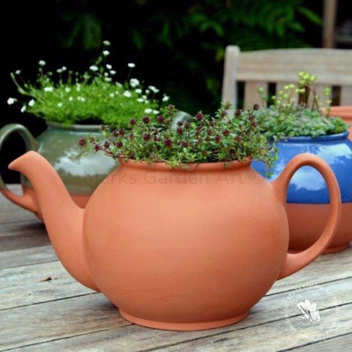 【連合王国製Tea Pot Planter ティーポット型プランター （4大きさ取りひろげる）】