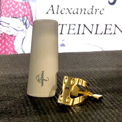 ヤナギサワ アルトサックス リガチャー(キャップ付) Yany(ヤニー)GP(金メッキ) (送料込)|管楽器のマール・ミュージック