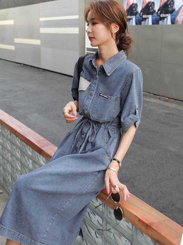 在庫限り 完売次第終了ぽっきりsale ワンピース レディース 夏服 シンプル デニム ミモレ丈 ミディアム おでかけ 大人カジュアル おしゃれ 可愛い 通勤 通学 代 30代 定番人気 Vacationgetaways4less Com