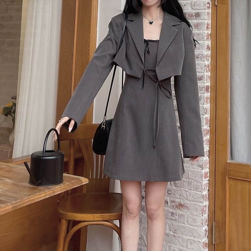 楽天市場】セットアップ 制服風 ツーピース ジャケット ミニ 楽天市場】セットアップ 制服風 ツーピース ジャケット ミニ
