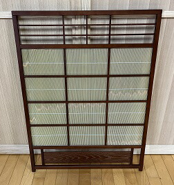 楽天市場】すだれ屏風 古代色 竹皮 送料無料 衝立 パーテーション 4枚