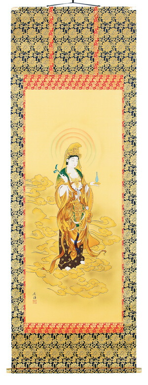 楽天市場】掛け軸 掛軸（かけじく） 雲上観音（永田 芳樹） 