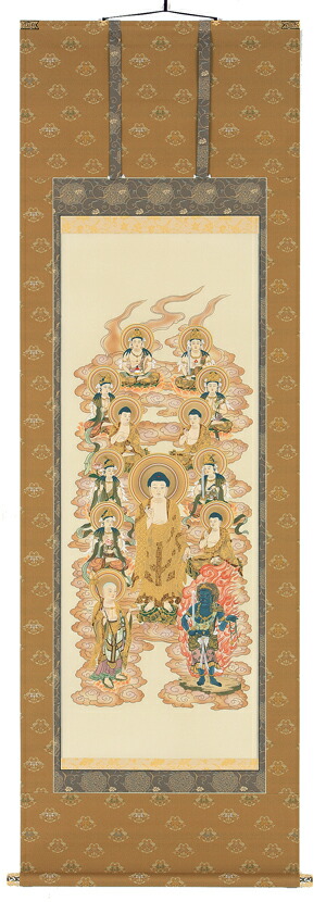 楽天市場】掛け軸 掛軸 阿弥陀如来 阿弥陀三尊佛(高畠 周峰)送料
