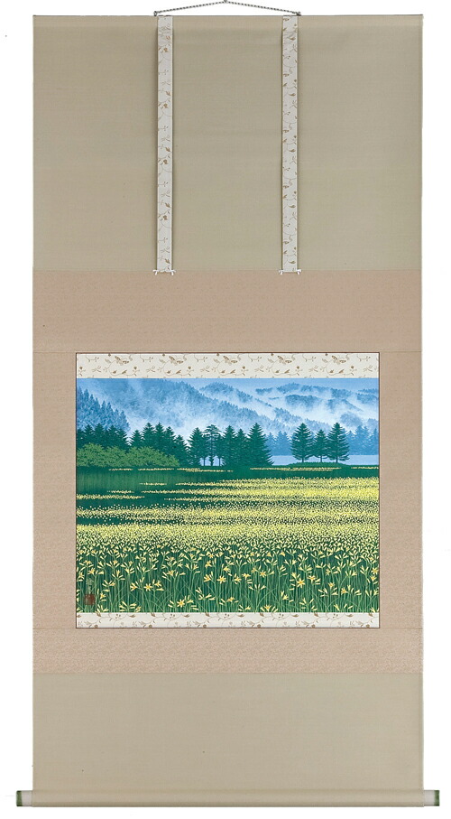 原田快元　芙蓉　肉筆　掛け軸　掛軸 原田快元 芙蓉 肉筆 掛け軸 掛軸 - メルカリ