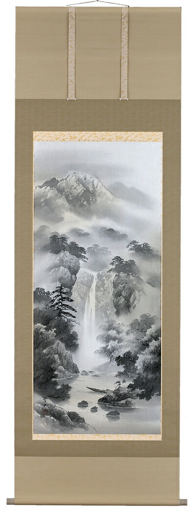 楽天市場】掛け軸／掛軸 水墨山水（高橋健）【送料無料