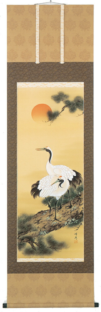 掛軸☆野々村源景☆「老 松」良好！ 楽天市場】掛け軸／掛軸 扇面老松（野々村 源景）【送料無料