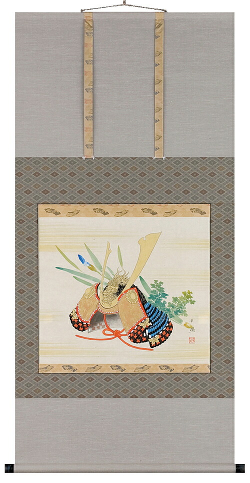 楽天市場】掛け軸 兜（掛軸小物なし） 送料無料 【掛軸】 : 掛け軸