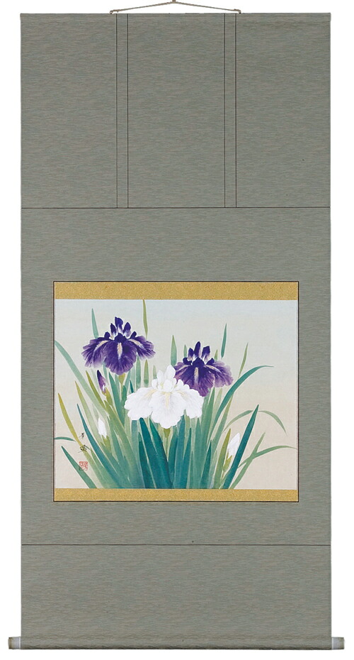 楽天市場】掛け軸／掛軸 扇面老松（野々村 源景）【送料無料