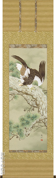 期間限定 厳選お買い得掛け軸 掛け軸/掛軸 雄風睨鷲(神田 有記) 【送料無料】【代引手数料無料】