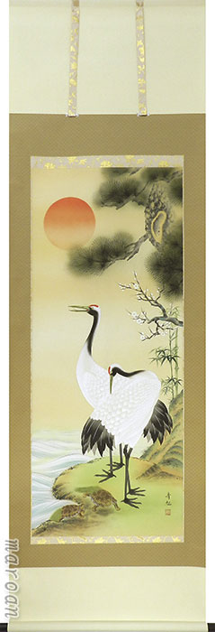 掛け軸 青い鳥 夫婦円満 掛け軸 青い鳥 夫婦円満 掛け軸 青い鳥 夫婦