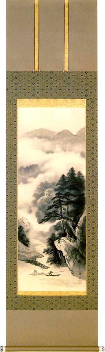 掛け軸 小川朝陽 老松 紙本 希少 軸装 茶道具 掛軸 美品 です。 楽天市場】掛け軸／掛軸 水墨山水（小川 啓文）【送料無料】【代引