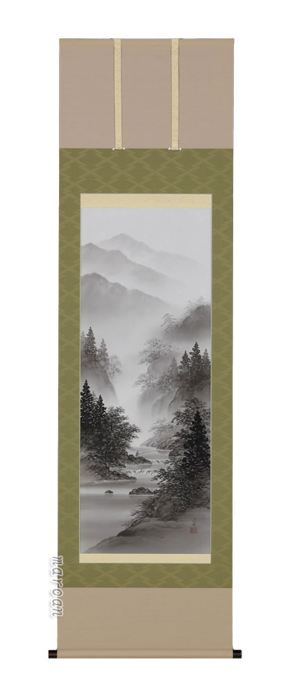 【真作】森公挙/雪中山景図/山水図/雪景山水図/横物/掛軸/名家伝来AB-824 楽天市場】掛軸 水墨山水 森 雪堂 尺五立 掛け軸 全国送料無料