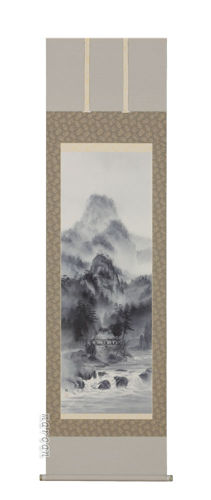 楽天市場】宮本昌雄『紅白梅』掛軸（尺三立） : 内田画廊