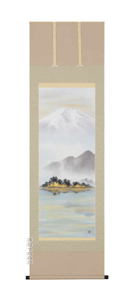 楽天市場】掛け軸 掛軸（かけじく）霊峰富士（稲垣 雅彦）全国送料無料
