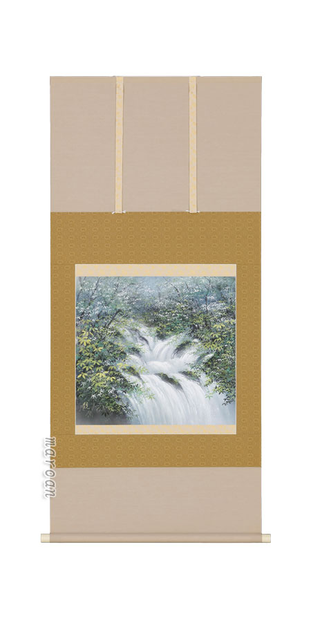 掛軸☆野々村源景☆　扇面「老 松」良好！ 楽天市場】掛け軸／掛軸 扇面老松（野々村 源景）【送料無料