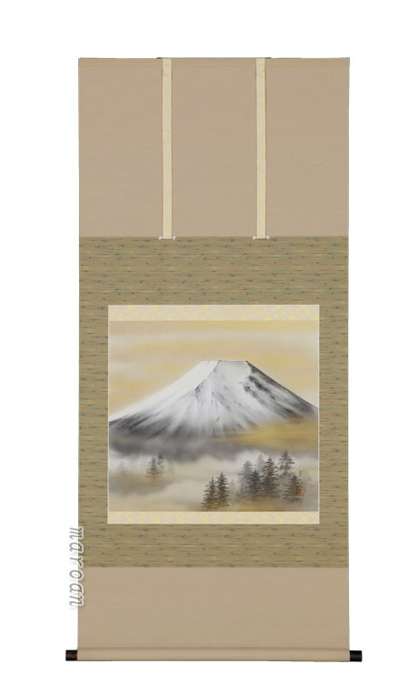掛け軸／掛軸　富士（岩田　東嶺）【送料無料】【代引手数料無料】｜まろ庵